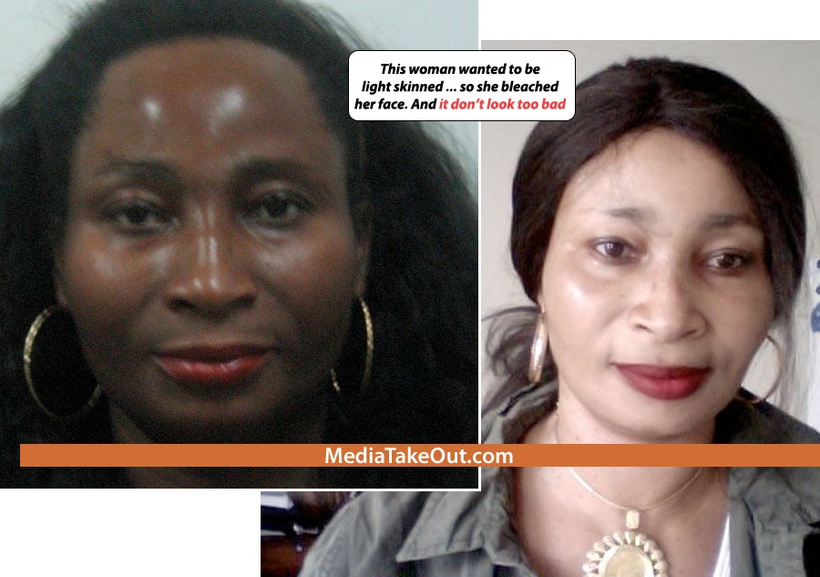  to Nigerian celebrities' Fair whitish skin : Shallie's Purple Beehive